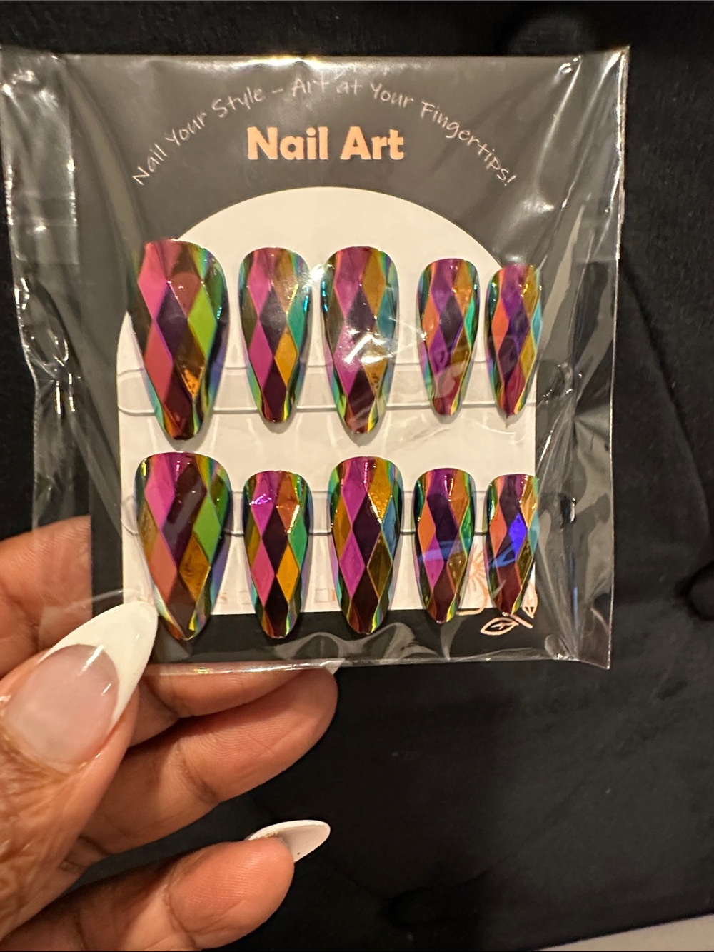 PRESS ON NAILS CHROME LOOK